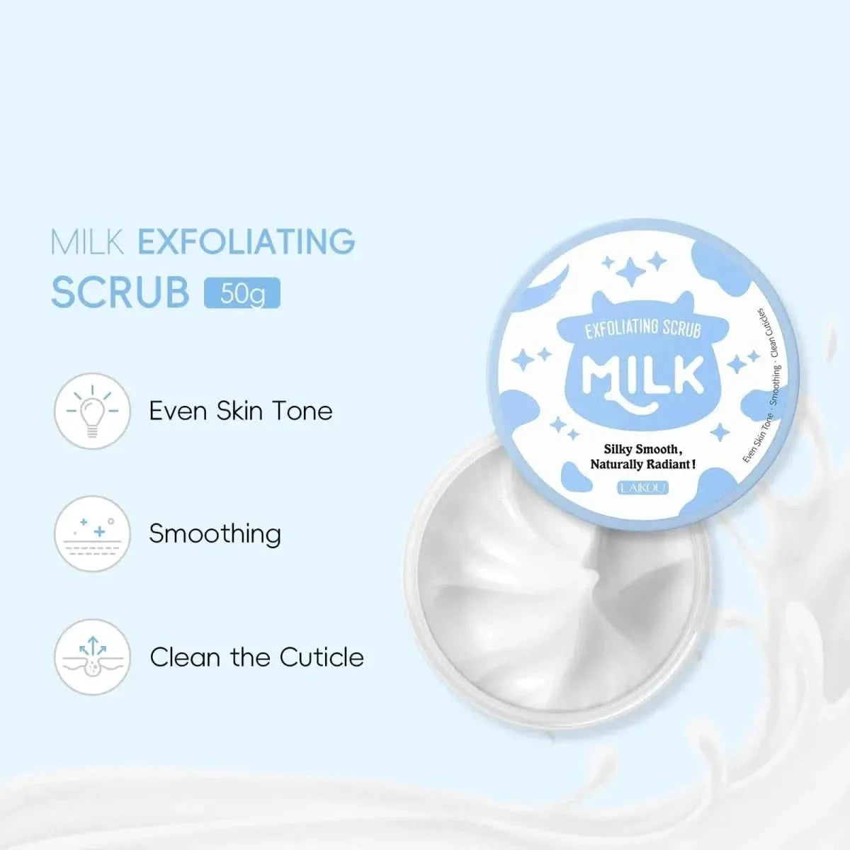 Softening Skin Cleaning Milk Exfoliating Scrub - Glam Global UKGlam Global UK