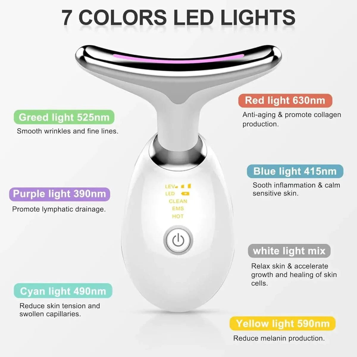 Stacific Face Lift 7 - in - 1 Red Light Therapy for Face – Your Ultimate Anti - Aging Solution - Glam Global UKStacific
