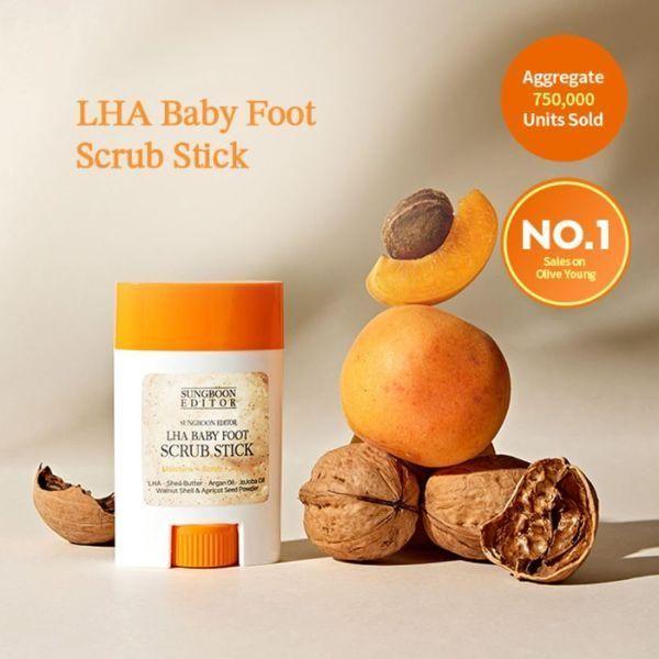 SUNGBOON EDITOR LHA Baby Foot Scrub Stick 20g - Glam Global UKSUNGBOON EDITOR