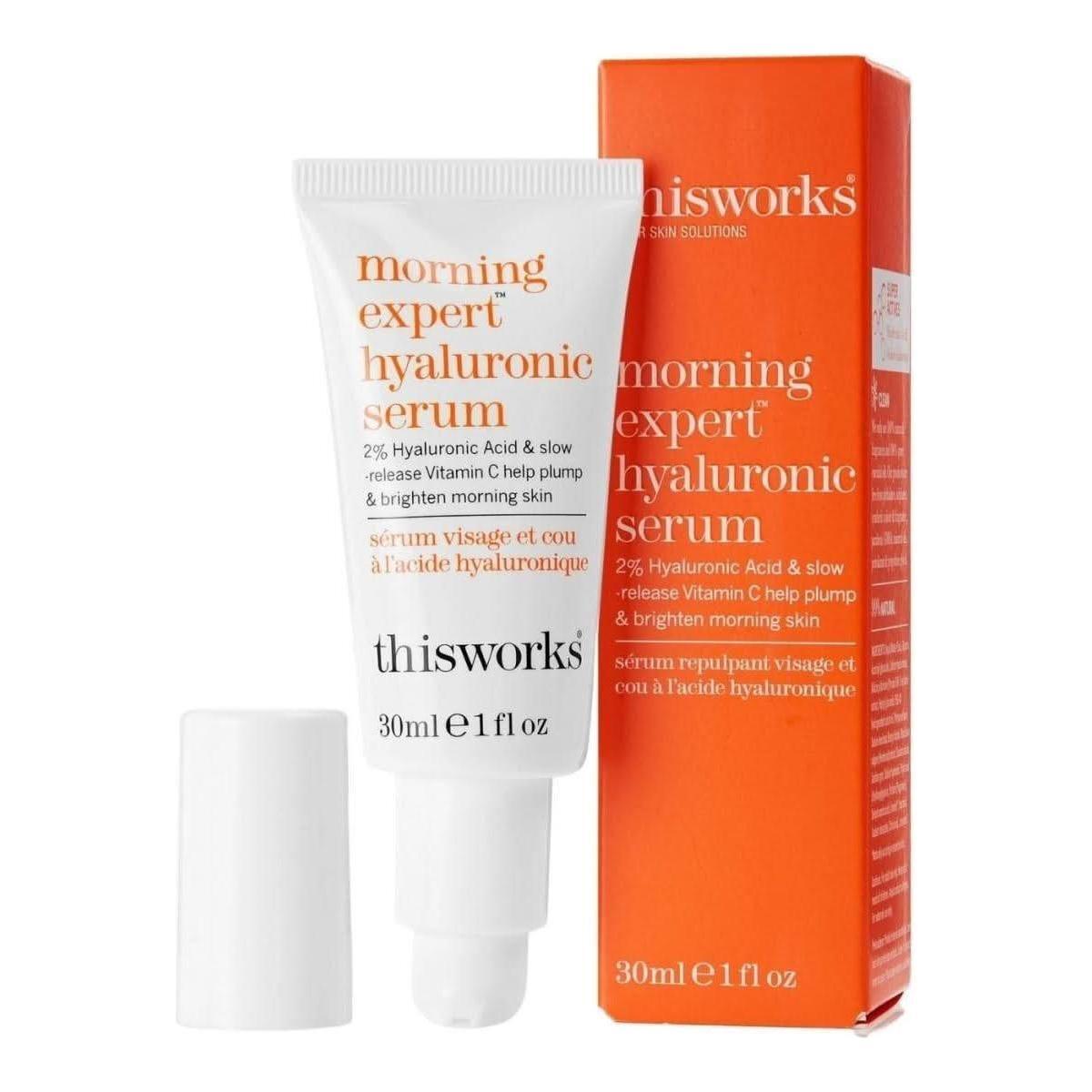 this works | Morning Expert Hyaluronic Serum | 30ml - Glam Global UKthis works