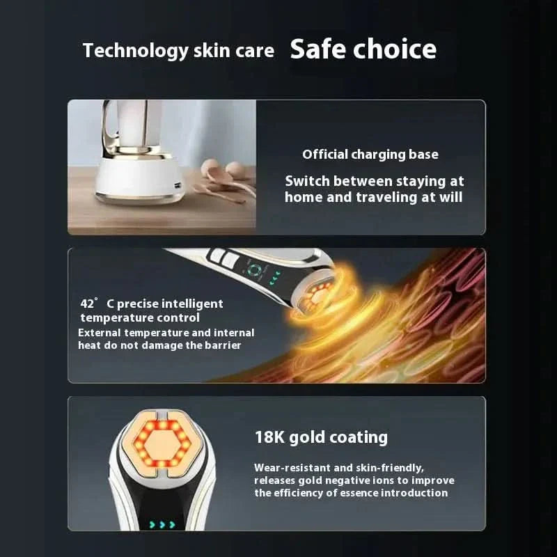 Ultrasonic & Microcurrent Eye Care Device for Puffiness, Dark Circles & Skin Firming - Glam Global UKGlam Global UK