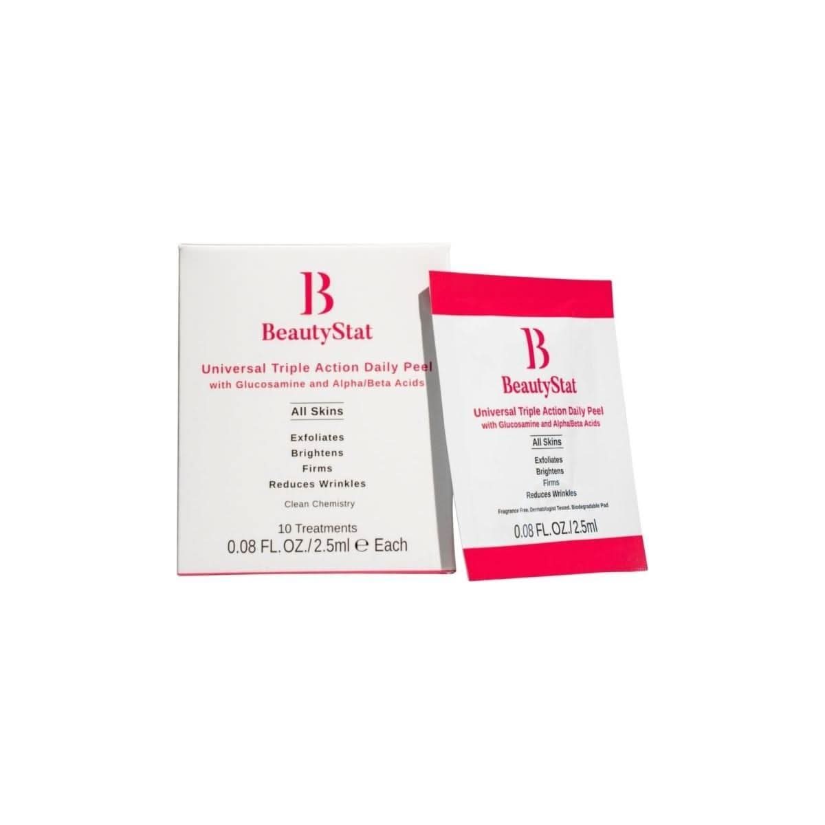 BeautyStat Universal Triple Action Daily Peel with Glucosamine and AHAs/BHAs - 10 Treatments - Glam Global UKBeautyStat