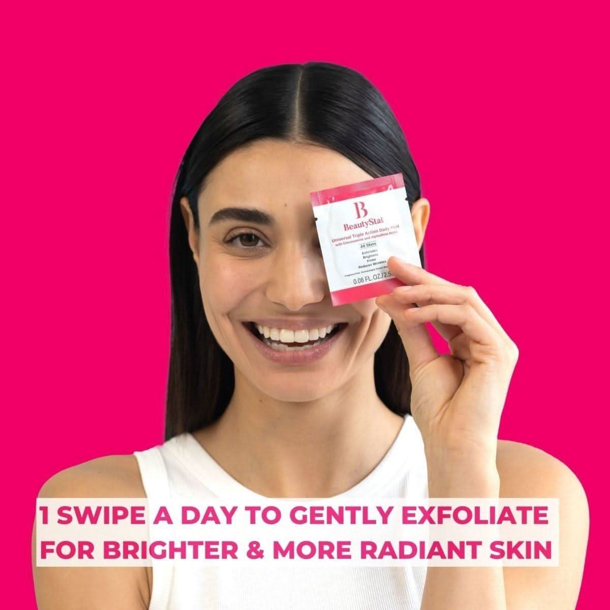 BeautyStat Universal Triple Action Daily Peel with Glucosamine and AHAs/BHAs - 10 Treatments - Glam Global UKBeautyStat