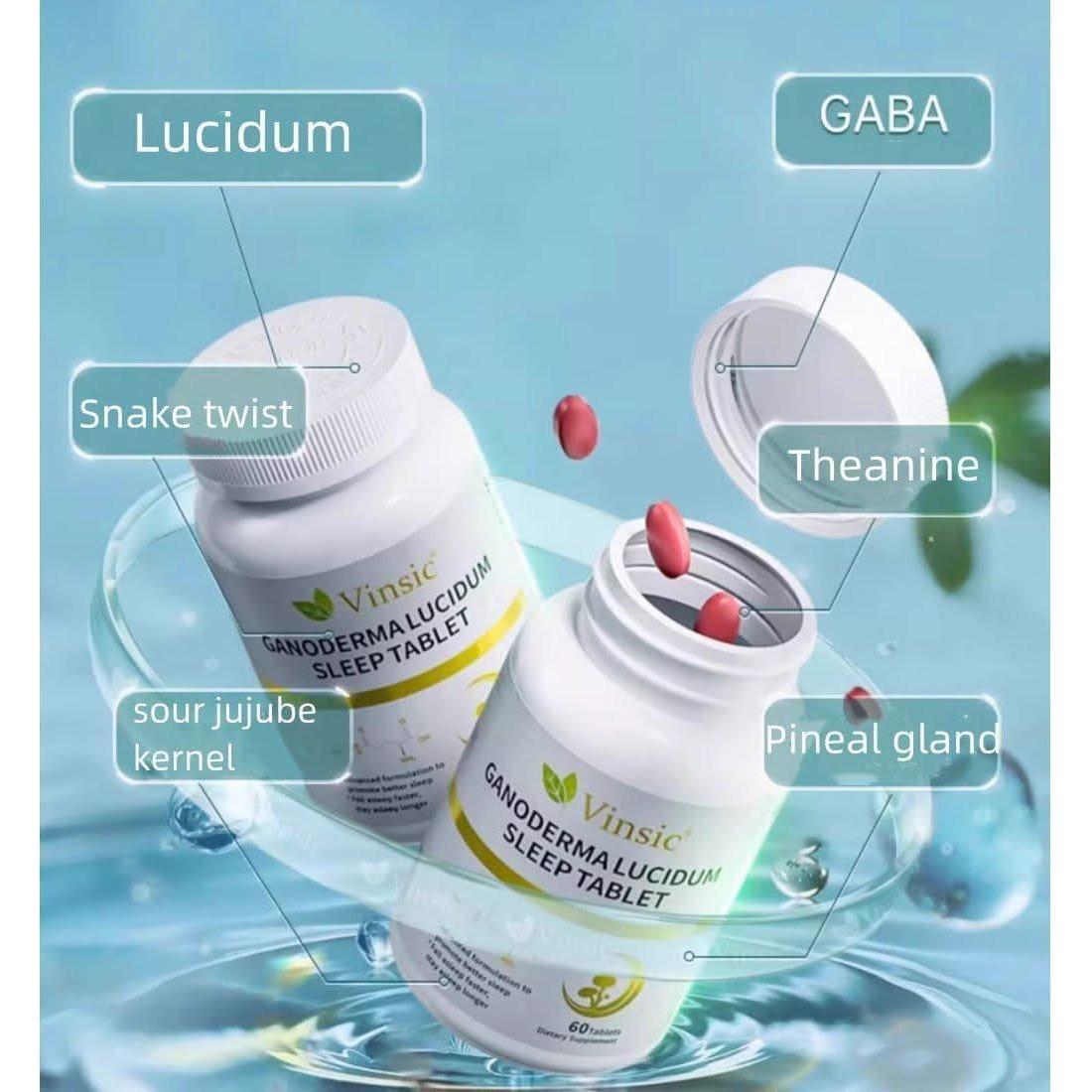 VINSIC Ganoderma Lucidum Sleep Tablet - 60 cOUNT - Glam Global UKVINSIC