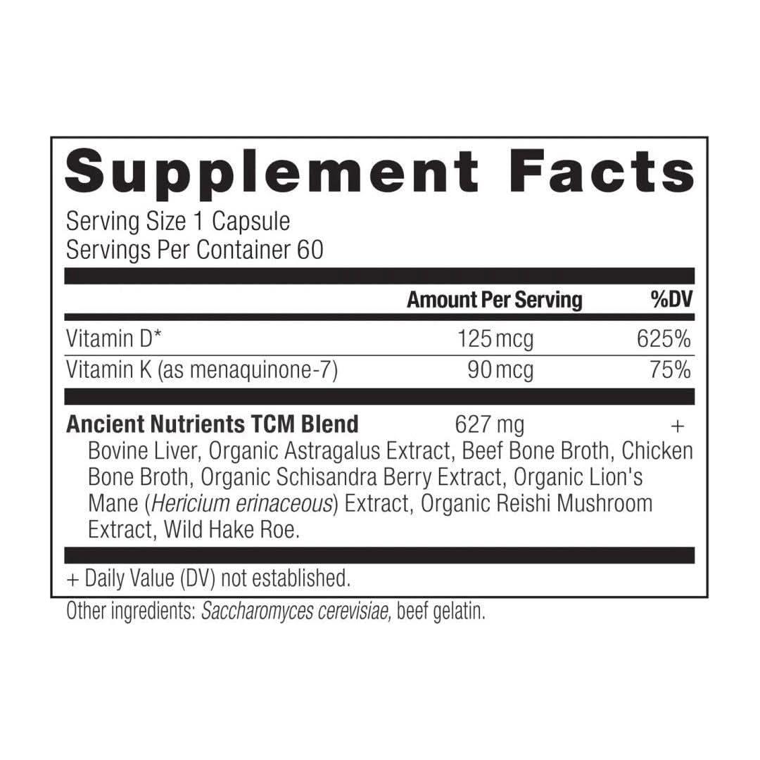 Ancient Nutrition Vitamin D - 60 Capsules - Glam Global UKAncient Nutrition