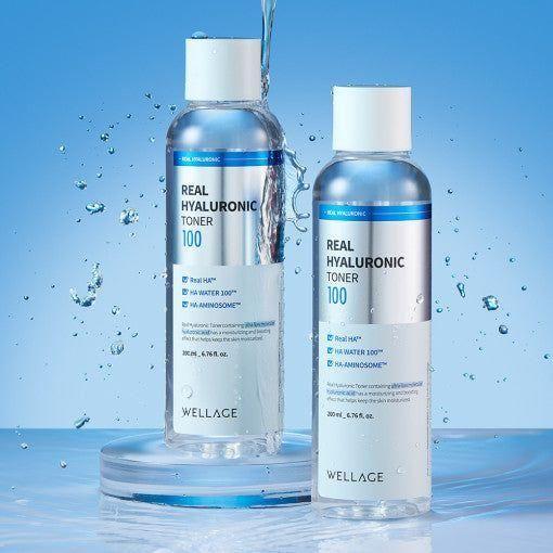 WELLAGE Real Hyaluronic 100 Toner 200ml - Glam Global UKWELLAGE