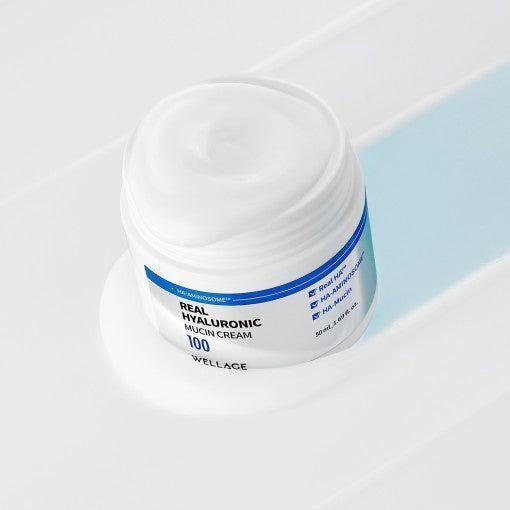 WELLAGE Real Hyaluronic Mucin Cream 50ml - Glam Global UKWELLAGE