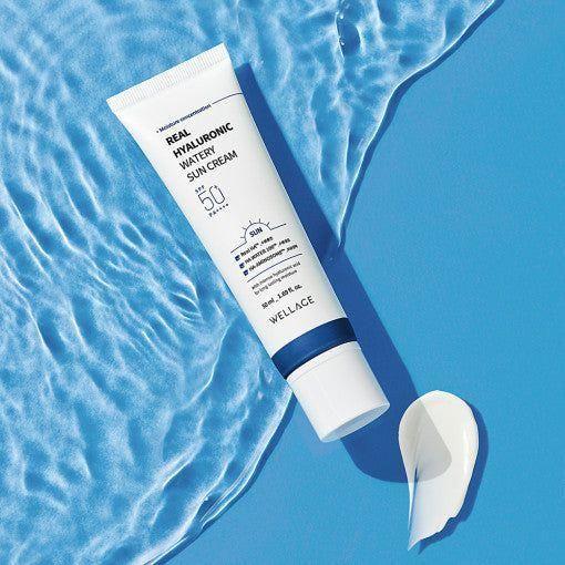 WELLAGE Real Hyaluronic Watery Sun Cream 50ml (SPF50+ / PA++++) - Glam Global UKWELLAGE