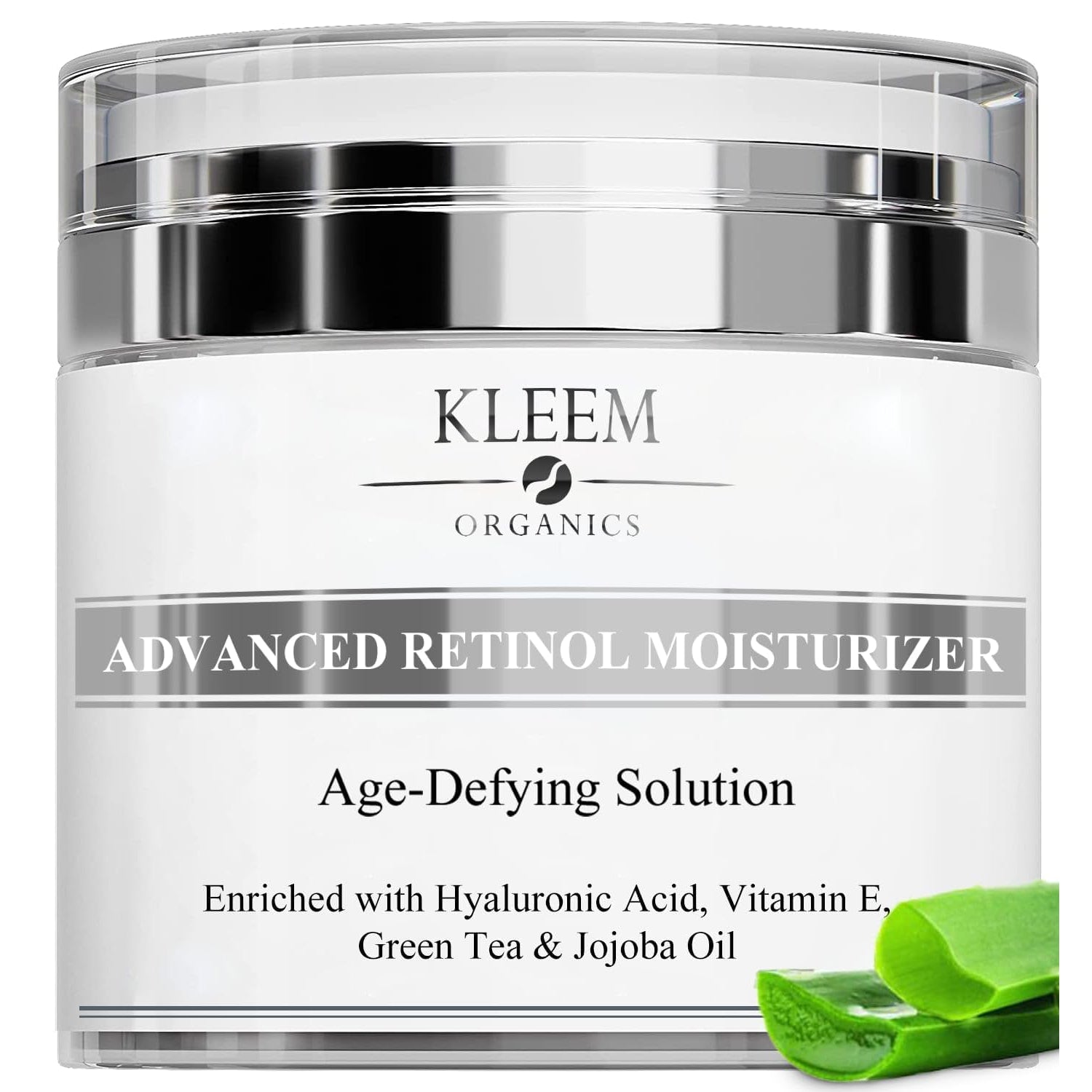 Kleem Retinol Cream for Face – anti Aging Moisturizer with Hyaluronic Acid, Panthenol & Vitamin E – Night Cream for Fine Lines, Wrinkles, Dark Spots & Uneven Skin Tone – 1.7 Fl Oz