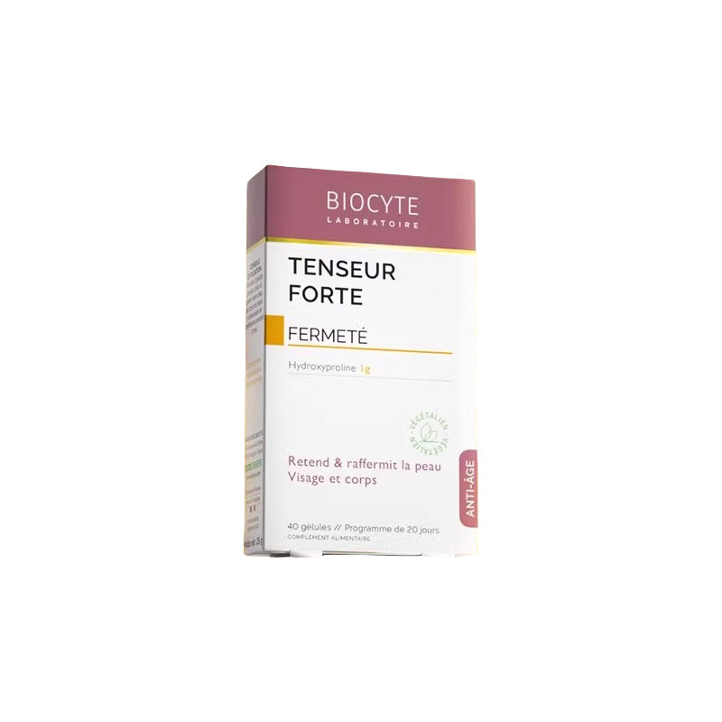 BIOCYTE Tenseur Forte – Cápsulas Reafirmantes y Escultoras (40 Cápsulas) | Soporte de Colágeno para Contornos Faciales Elevados y Definidos