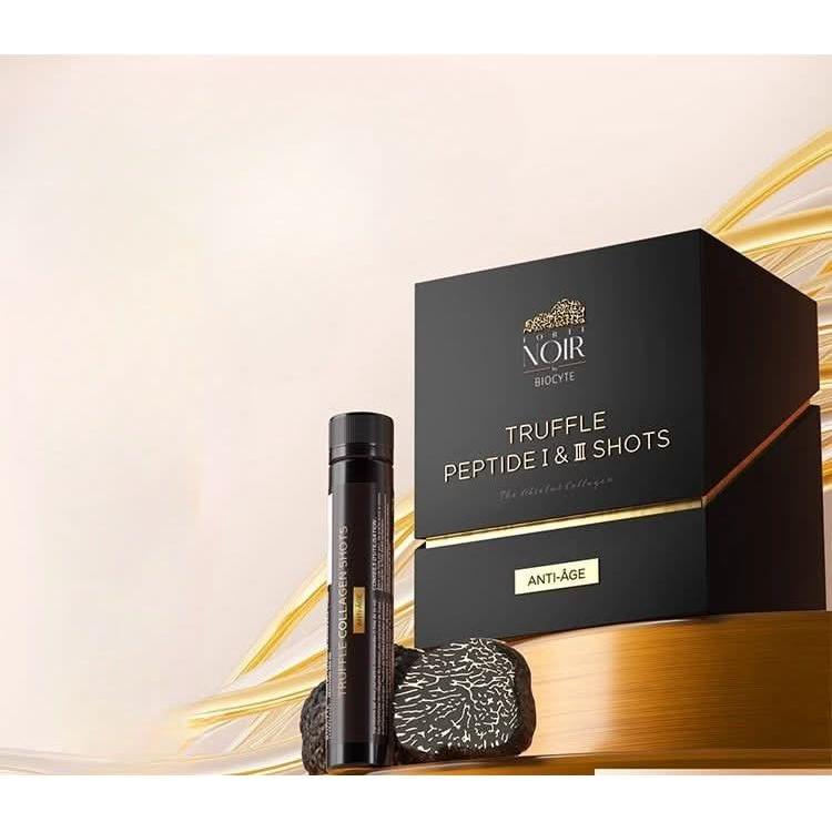 BIOCYTE Truffle Peptide I&III Shots – Potenciador de Colágeno y GAG (10 x 25ml) | Hidratación Profunda, Relleno de la Piel y Antienvejecimiento