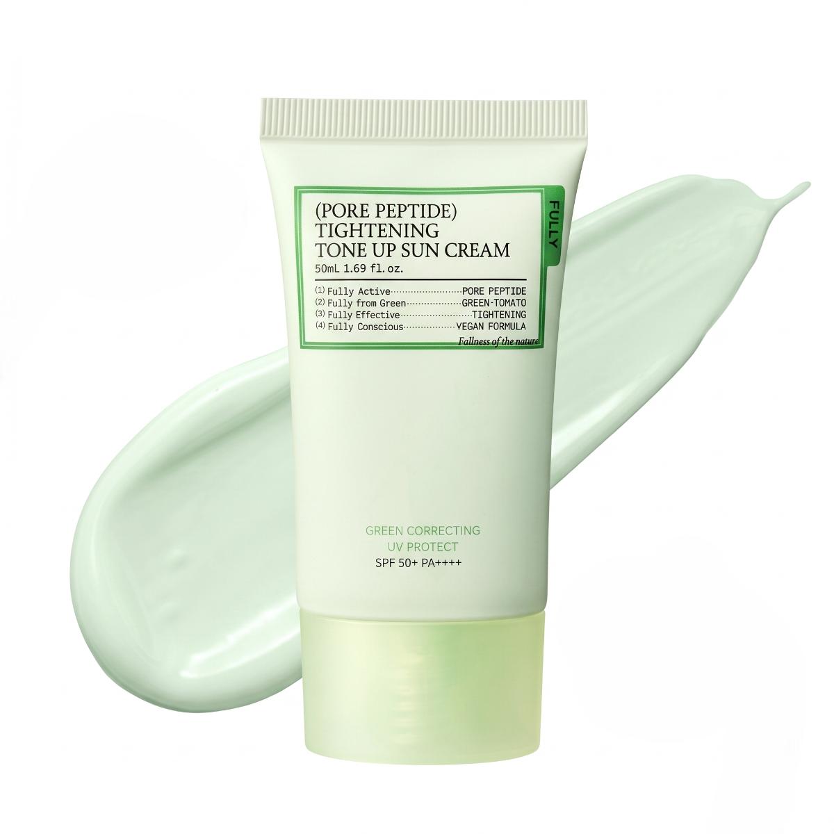 FULLY Pore Peptide Tone Up Sunscreen SPF50+ PA++++ 50ml – Green