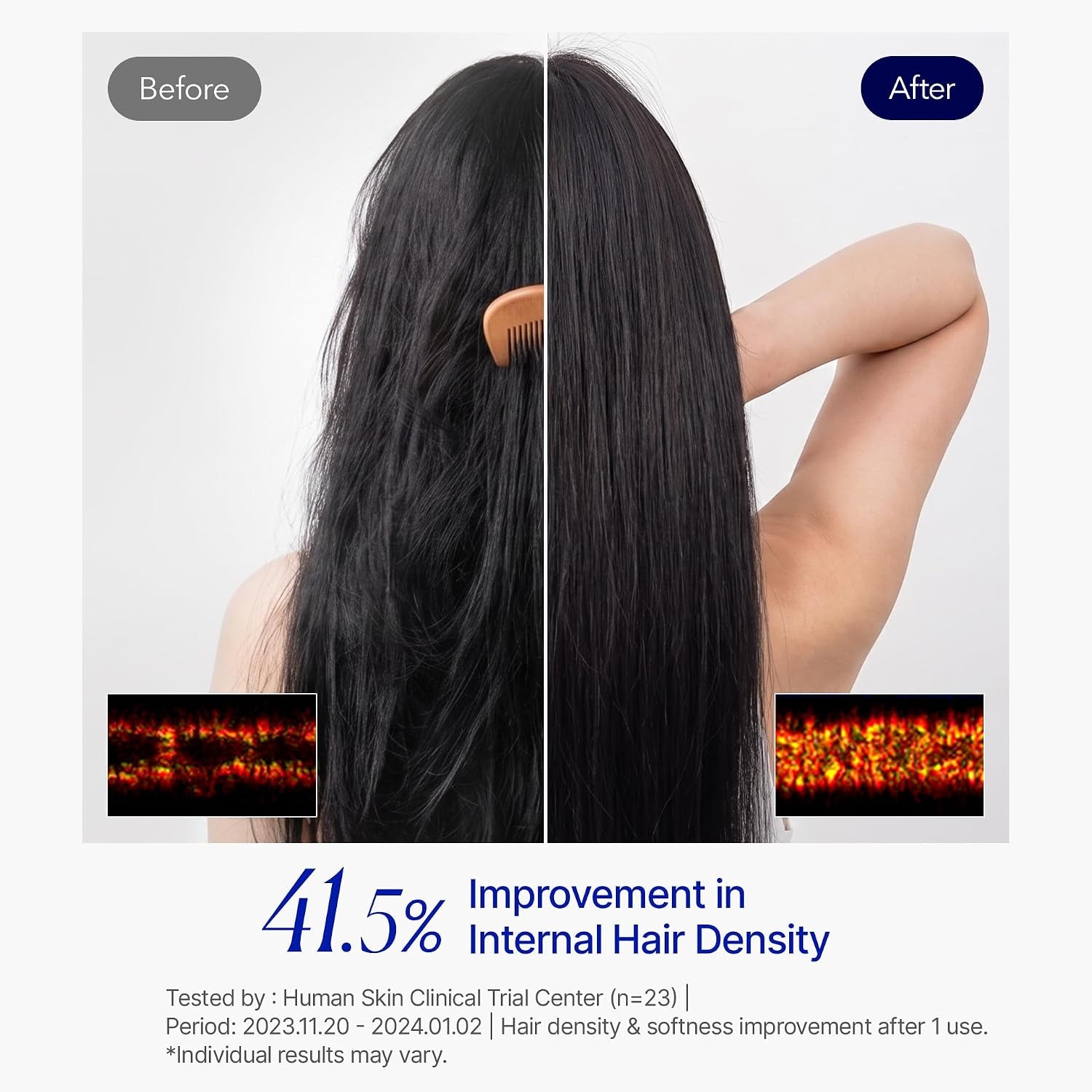 Vivelab Hair Strengthening Biotin Shampoo with Peptides - Anti-Thinning, Moisturizing & Volumizing Formula for Healthy Hair Growth, Clinically Tested Sulfate-Free Scalp Care for Men & Women