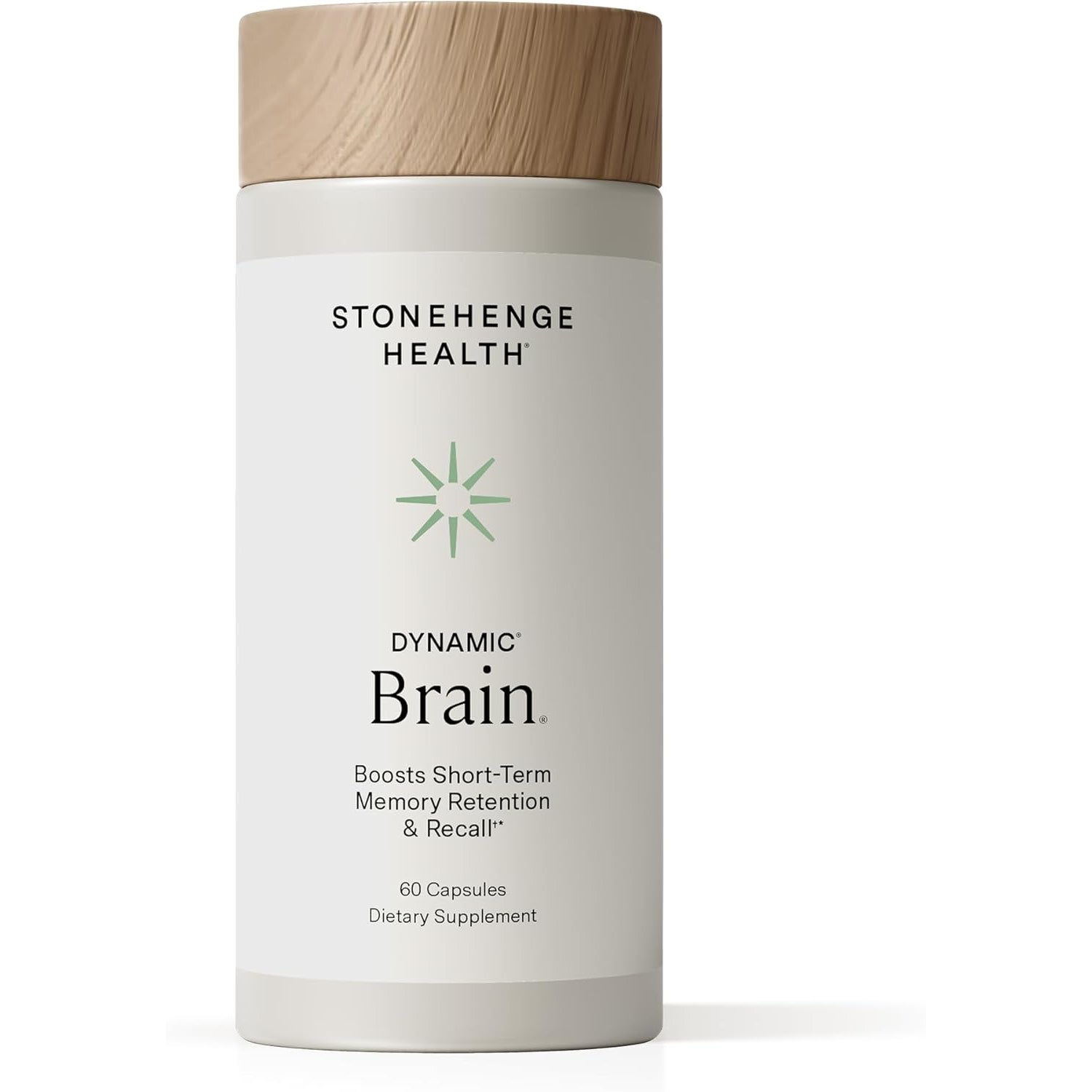 Stonehenge Health Dynamic Brain – Bacomind® Bacopa Nootropic Formula – Memory, Recall & Retention, Phosphatidylserine, Huperzine A, DHA & Choline – 40 Brain-Boosting Ingredients – Non-Gmo, 60 Caps