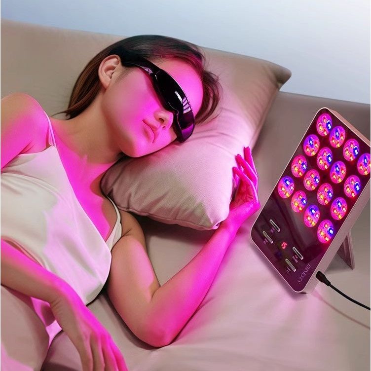 Dispositivo de belleza LED versión Q ERIMOTA – Terapia LED 7 en 1 | Luz azul, amarilla y roja | Ultrafino de 13 mm | Cara y cuerpo