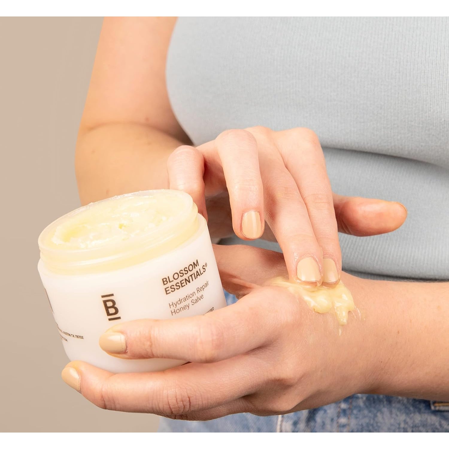 Blossom Essentials Honey Salve - Organic Manuka Honey Hydration Repair - Eczema Relief for Dry, Itchy, Sensitive Skin - Soothing Moisturizer & Balm for Kids, Adults - USA - 4Oz