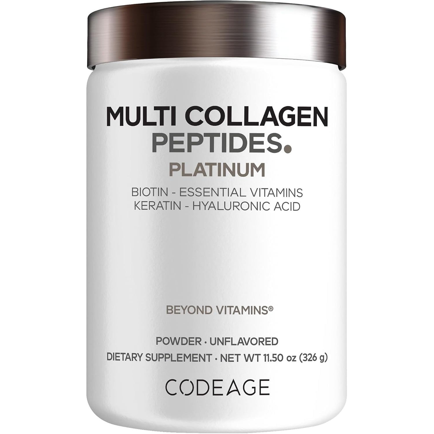 Codeage Multi Collagen Coffee Creamer, 326g tub