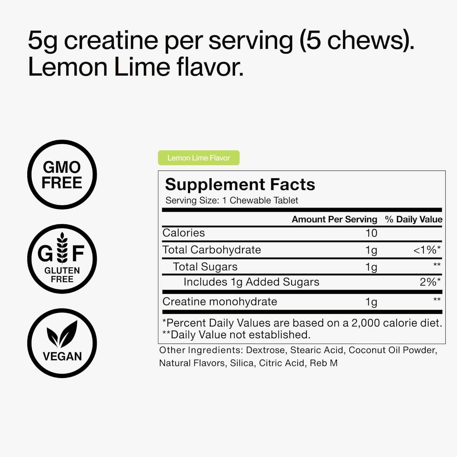 Momentous Creatine Monohydrate Chews – 150 Chewable Tablets | Lemon Lime | NSF Certified for Sport | Strength, Lean Muscle & Recovery for Men & Women