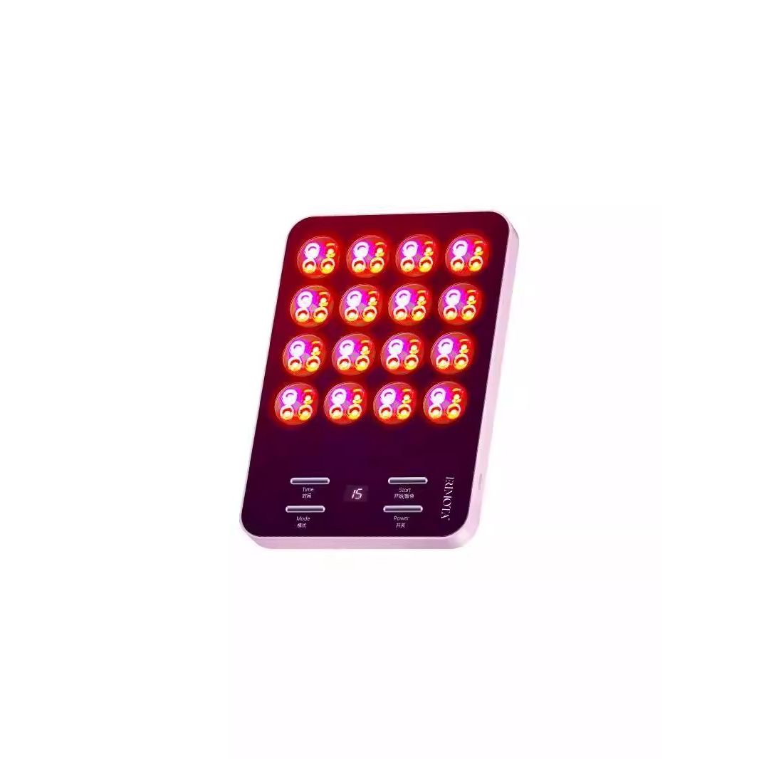Dispositivo de belleza LED versión Q ERIMOTA – Terapia LED 7 en 1 | Luz azul, amarilla y roja | Ultrafino de 13 mm | Cara y cuerpo