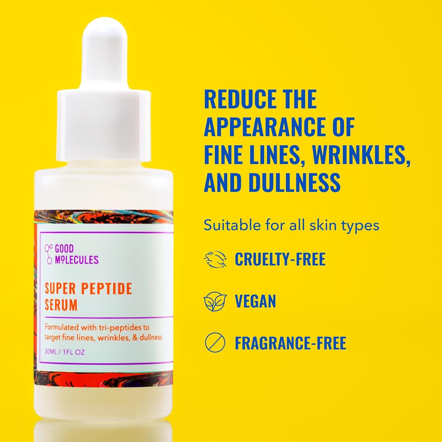 Good Molecules Super Peptide Serum Copper Tripeptide 30ml | GlamGlobal