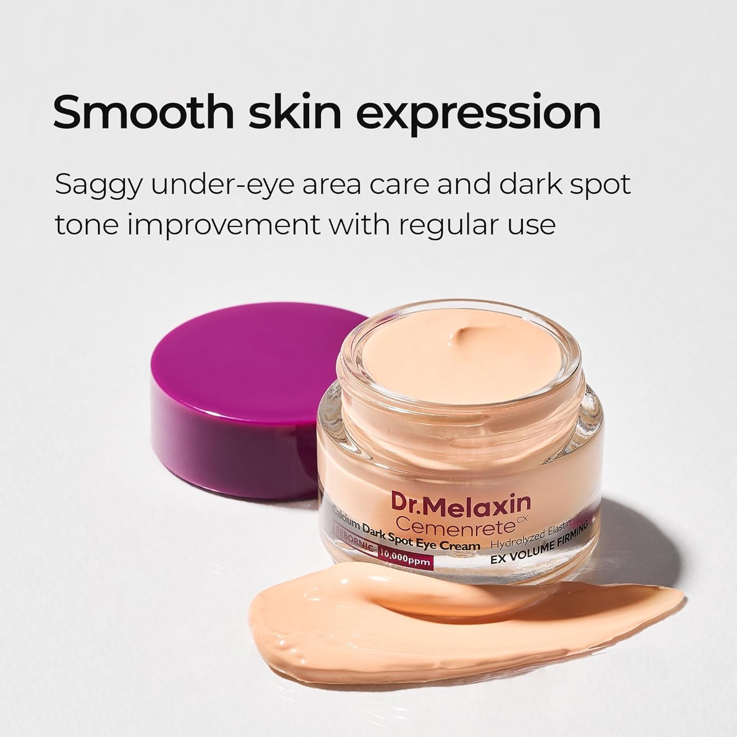 Dr.Melaxin Calcium Dark Spot Eye Cream – Niacinamide & Calcium Gluconate for Dark Circles, Eye Bags & Firming | 15g | Korean Skincare