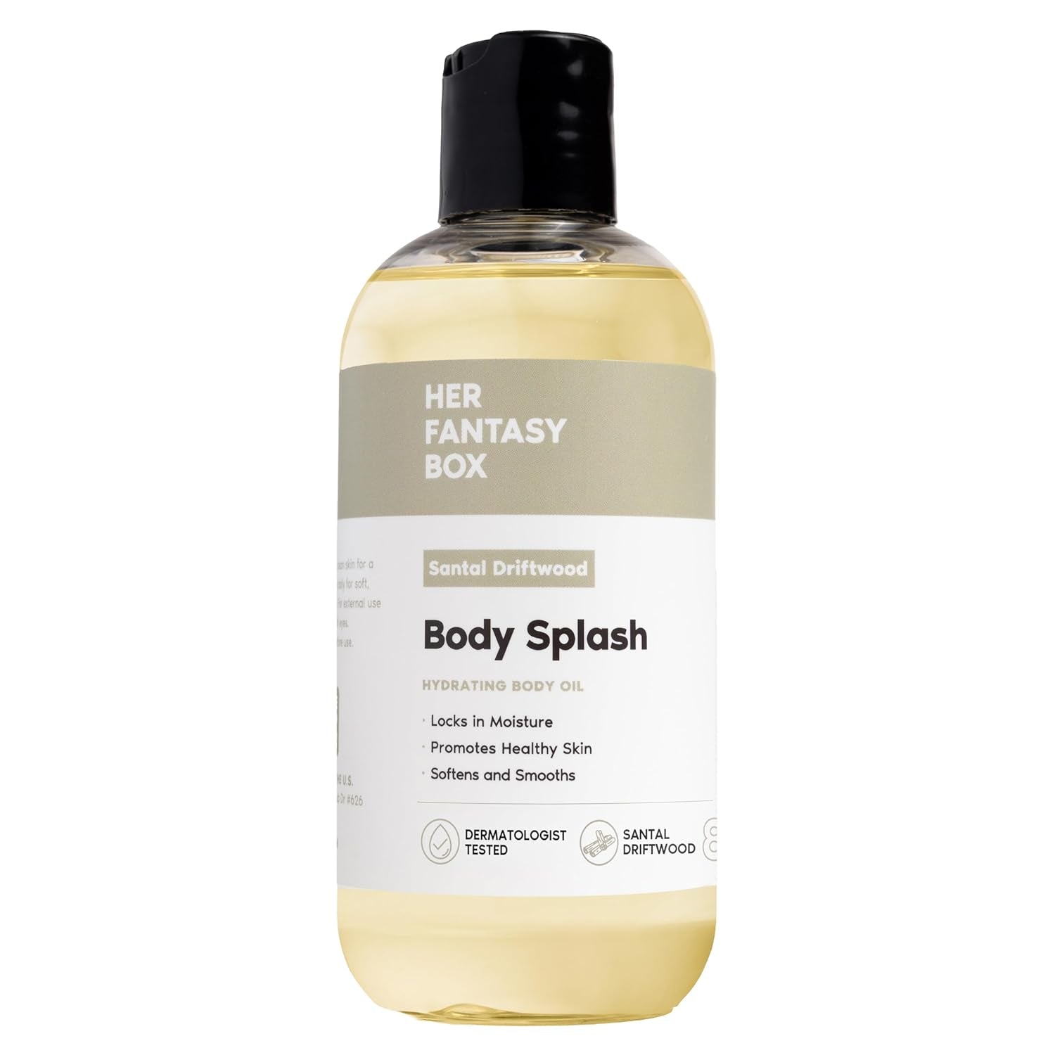 Her Fantasy Box Body Splash – Santal Driftwood | Lightweight Fragrant Body Mist | Natural Feminine Wellness Brand - 240ml