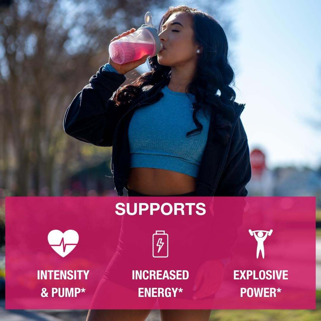 Honey Badger Clean Pre-Workout (Wild Berry Flavor) – 180g | Zero Sugar, Natural Energy & Endurance Boost