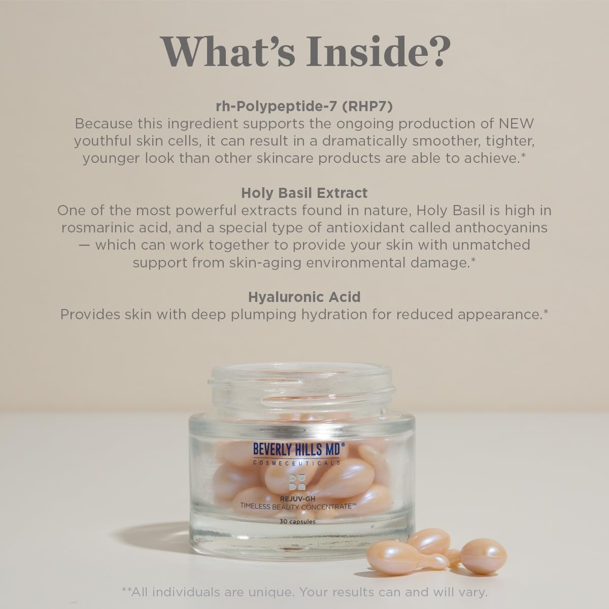 Beverly Hills MD Power Duo Set – Dermal Repair Complex & Rejuv-GH Timeless Beauty Concentrate | Firm, Youthful, Radiant Skin Inside & Out