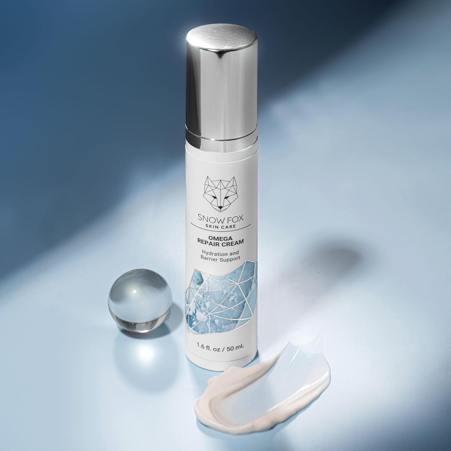 Snowfox Skin Care Omega Repair Cream – 50ml | Barrier-Strengthening, Hydrating Anti-Ageing Moisturiser