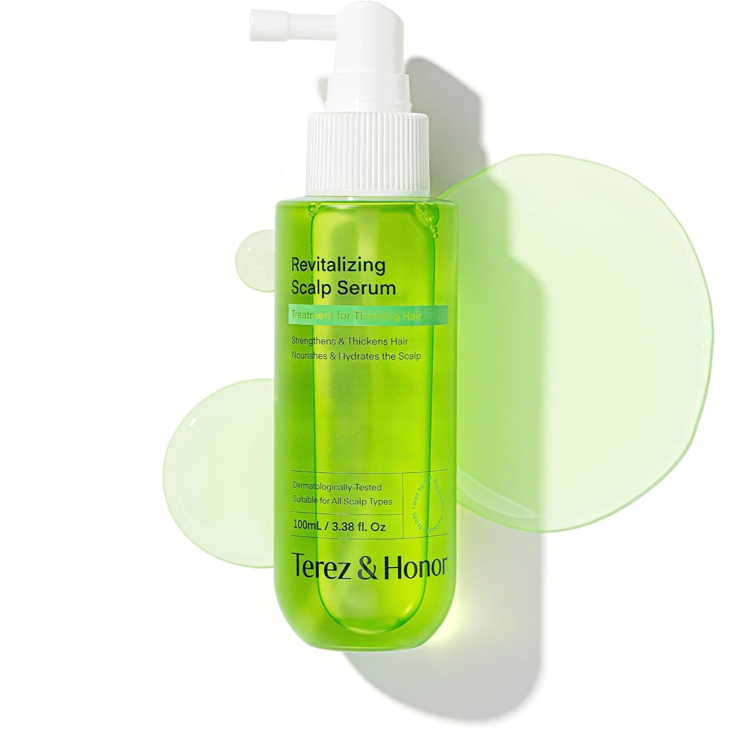 Terez & Honor Korean Hair Growth Scalp Serum – Lightweight Spray for Hair Loss, Thinning & Itchy Scalp | Vegan | 100ml