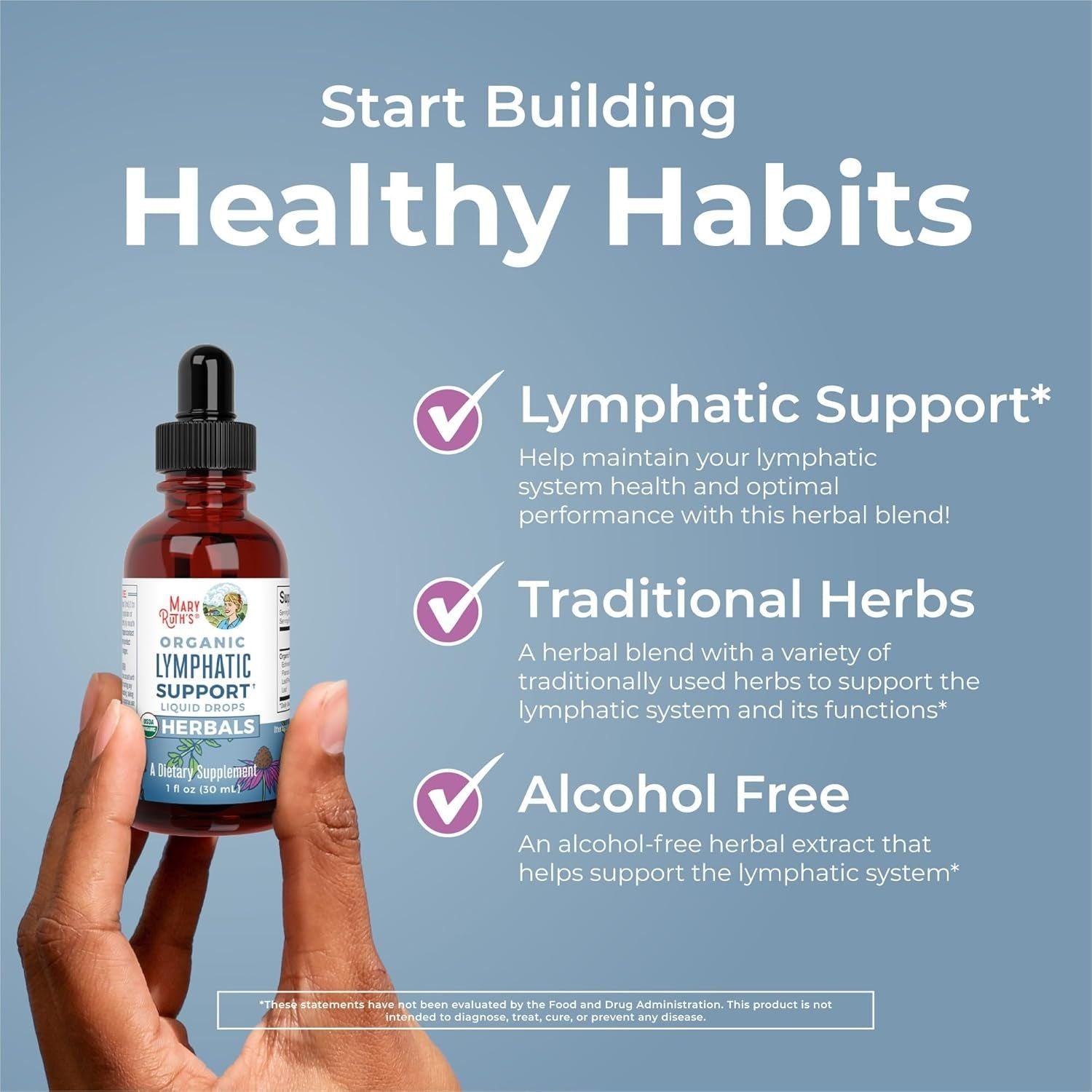 MaryRuth Organics Lymphatic Support Liquid Extract – 30ml | Herbal Detox & Immune Support