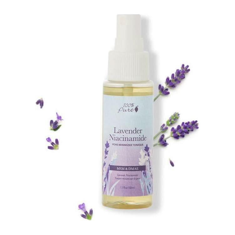 100% PURE Lavender Niacinamide Pore Minimizer Tonique - Glam Global UK100% PURE