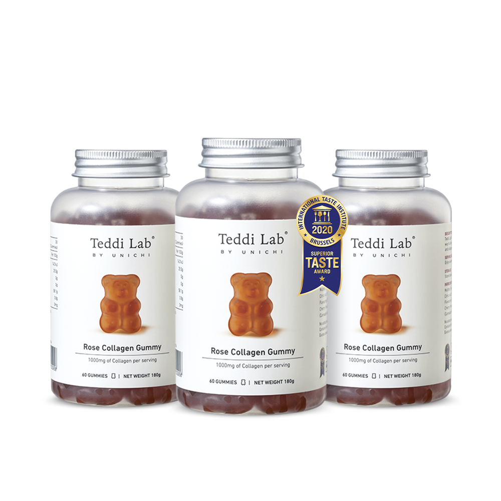 TEDDI LAB by UNICHI Rose Collagen Gummy – 60 Gummies