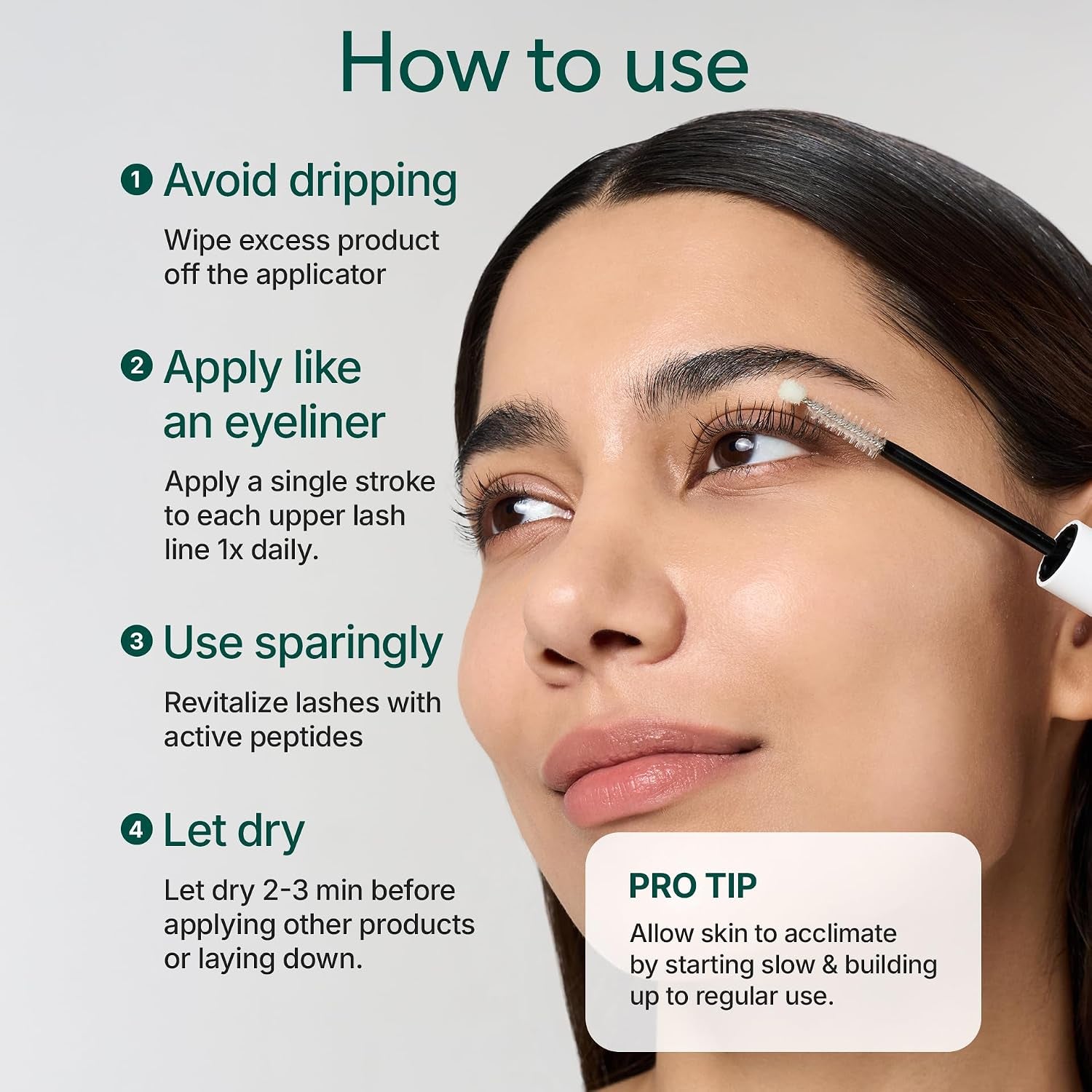 Vivelab Lash Enhancing Serum - Multi-Peptide & Biotin Infused Formula for Longer, Thicker, Fuller Looking Lashes & Brows - Clinically Proven, Vegan & Cruelty-Free
