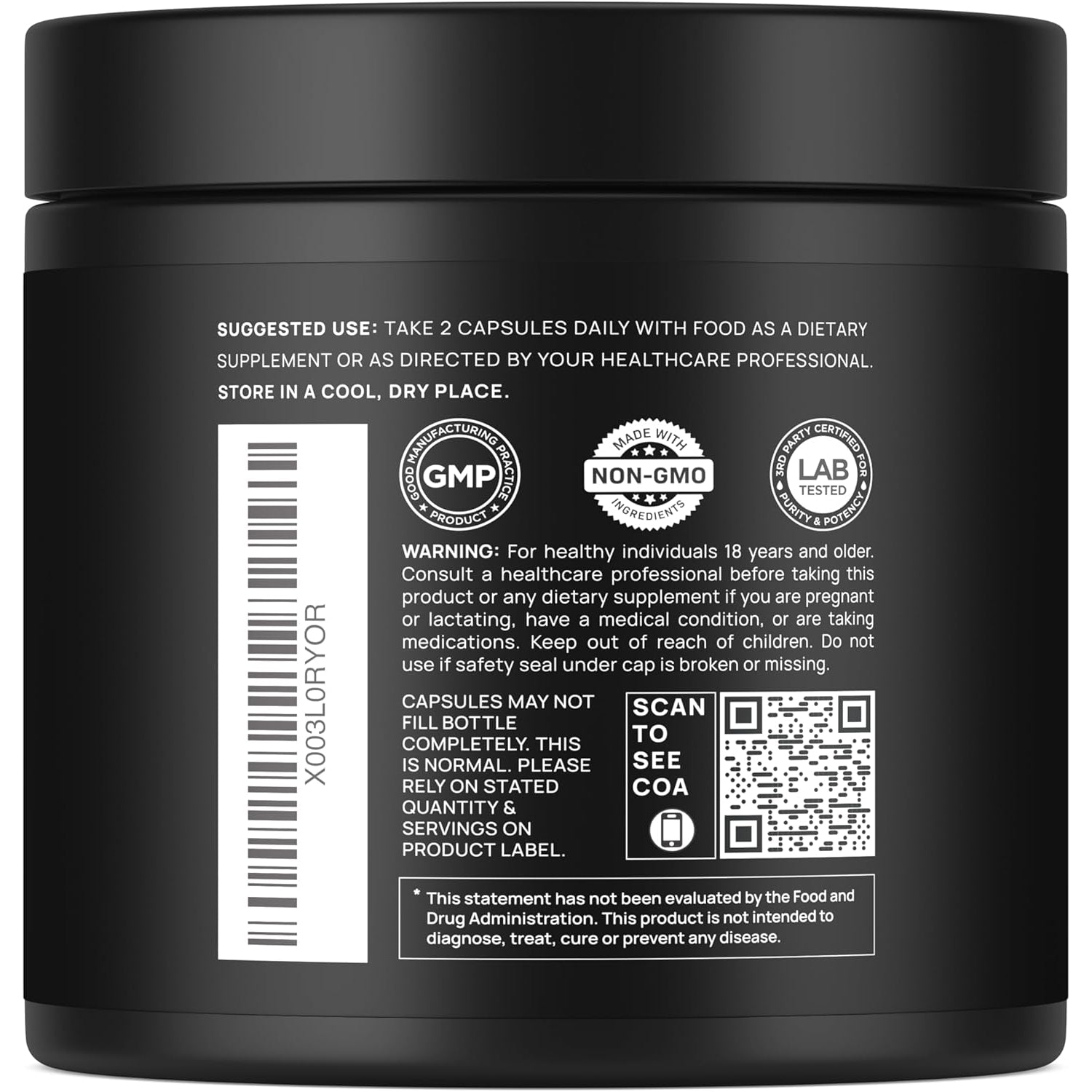 ELMNT 16X Lion's Mane Mushroom Extract – 50% Polysaccharides, Ashwagandha & Rhodiola Nootropic for Memory & Focus | Brain Health Supplement