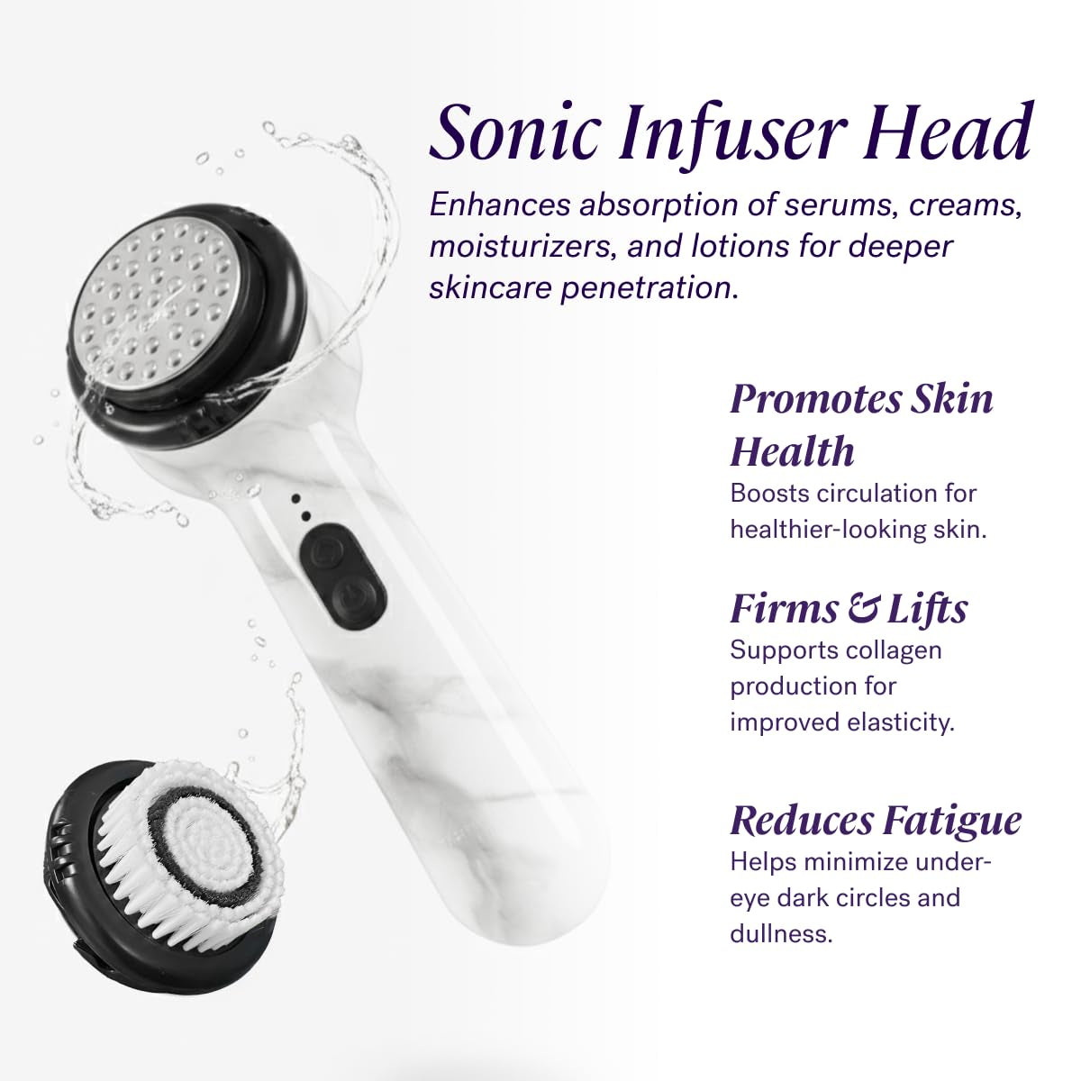 Michael Todd Beauty Soniclear Allure 2026 Reader’S Choice Award Winner Facial Cleansing + Exfoliation Brush System with Antimicrobial Protected Bristles, 4 Speeds, Serum Infusion Head + Travel Case