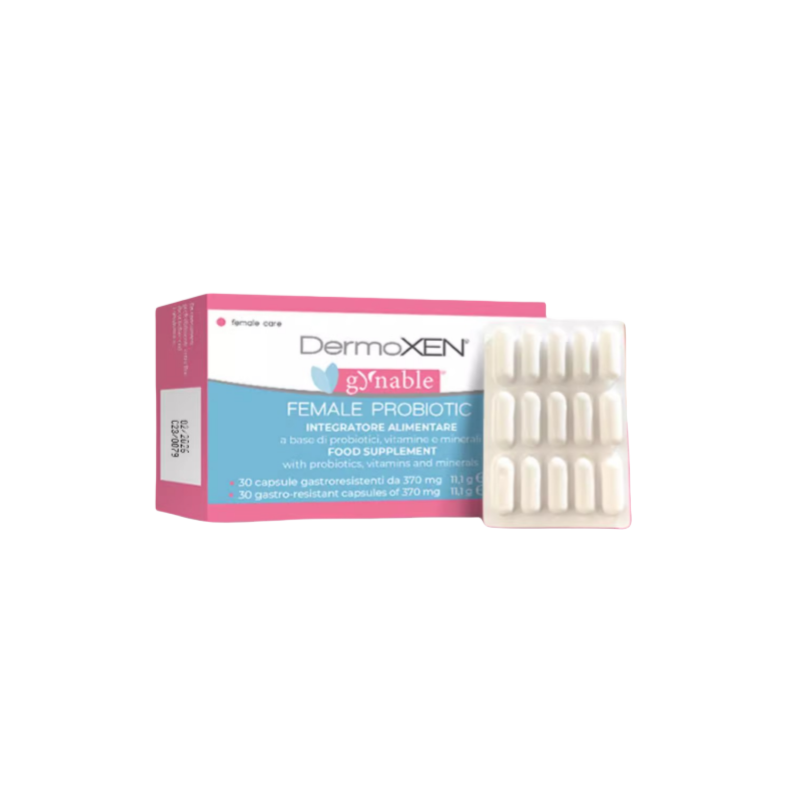 DERMOXEN Gynable Female Probiotics – 30 Capsules | Triple Path Protection for Vaginal, Urinary & Gut Health