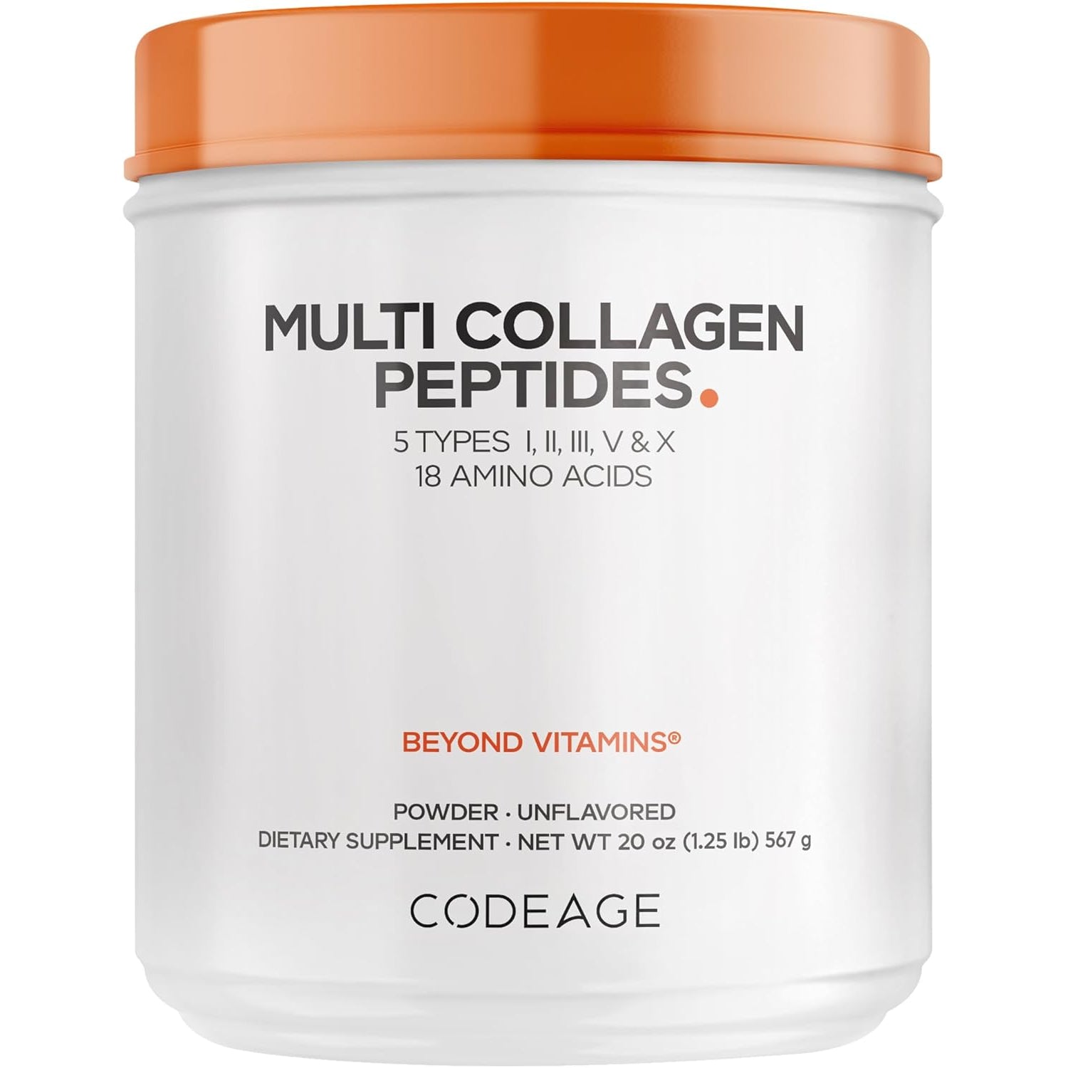 Codeage Multi Collagen Protein Powder, 567g tub