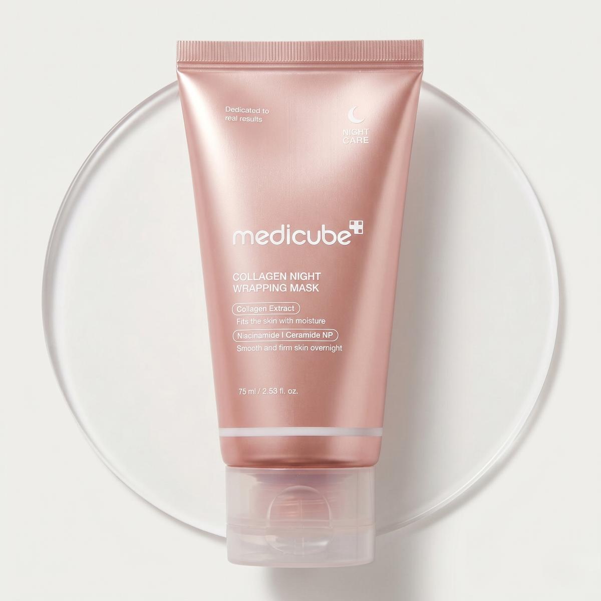medicube Pink Glow & Firming Trio – Pink Peptide Serum, Jelly Cream & Wrapping Mask