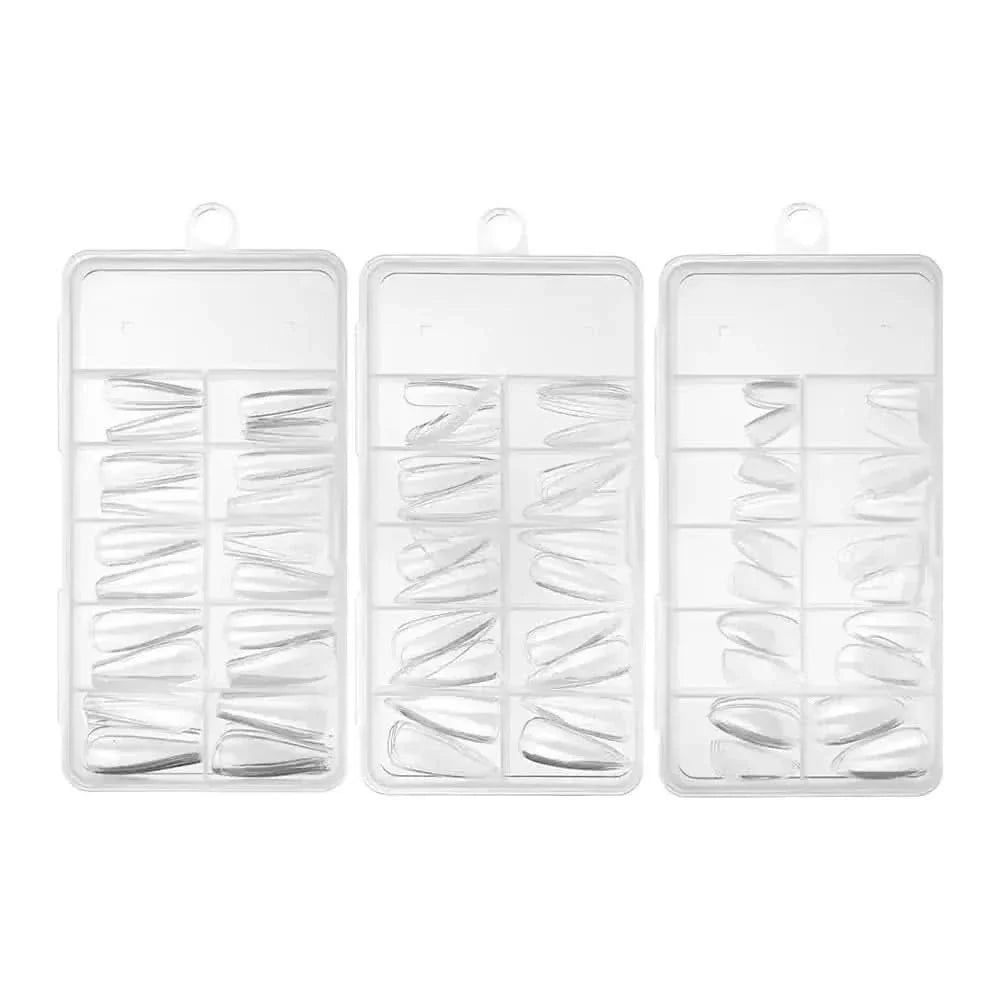 120Pcs Fake Nails American Capsule Gel X Coffin - Glam Global UKGlam Global UK