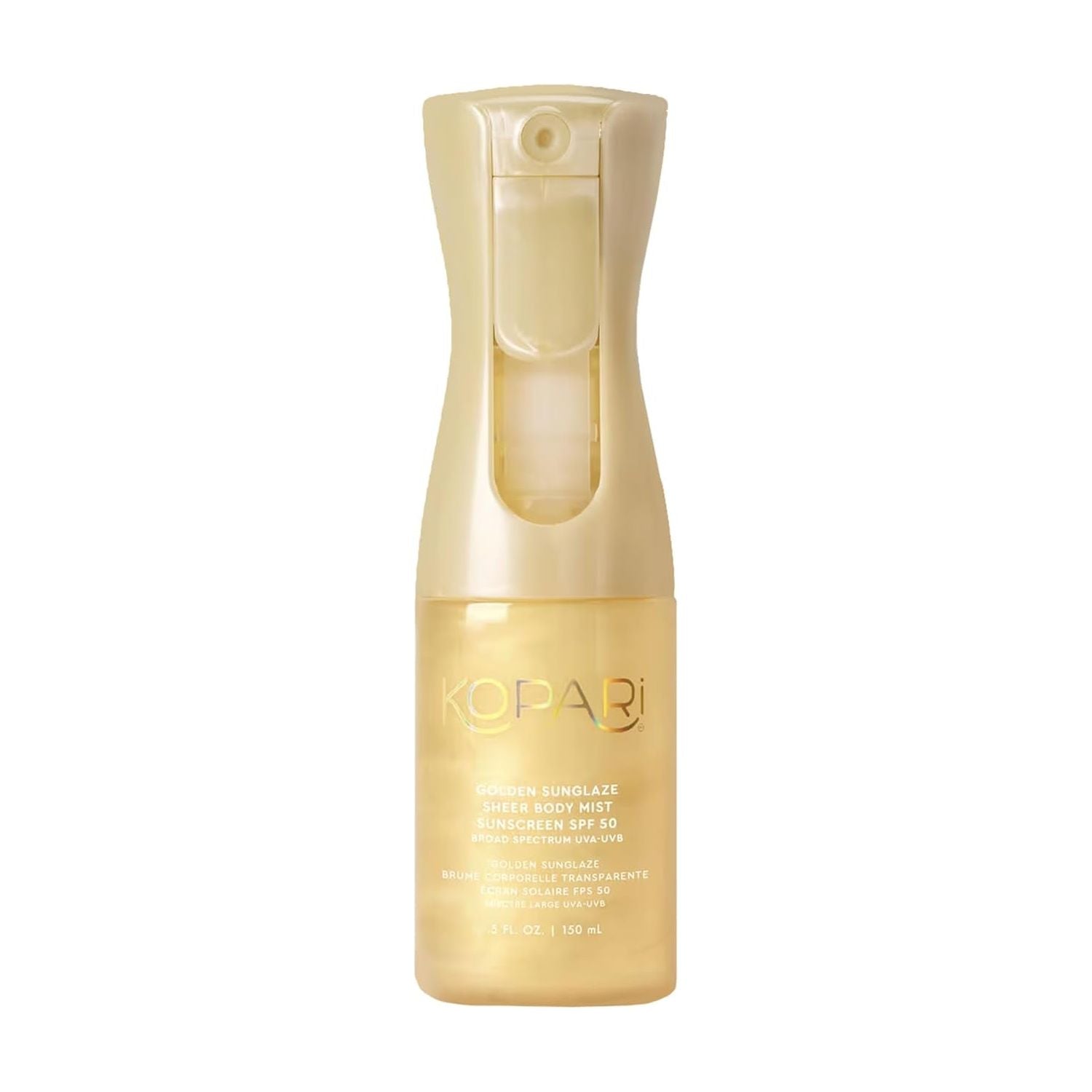 Kopari Golden SunGlaze Sheer Body Mist Sunscreen SPF 50 – 150ml | Lightweight, Hydrating Sun Protection