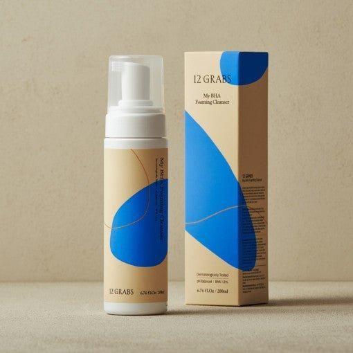 12GRABS My BHA Foaming Cleanser 200ml - Glam Global UK12GRABS