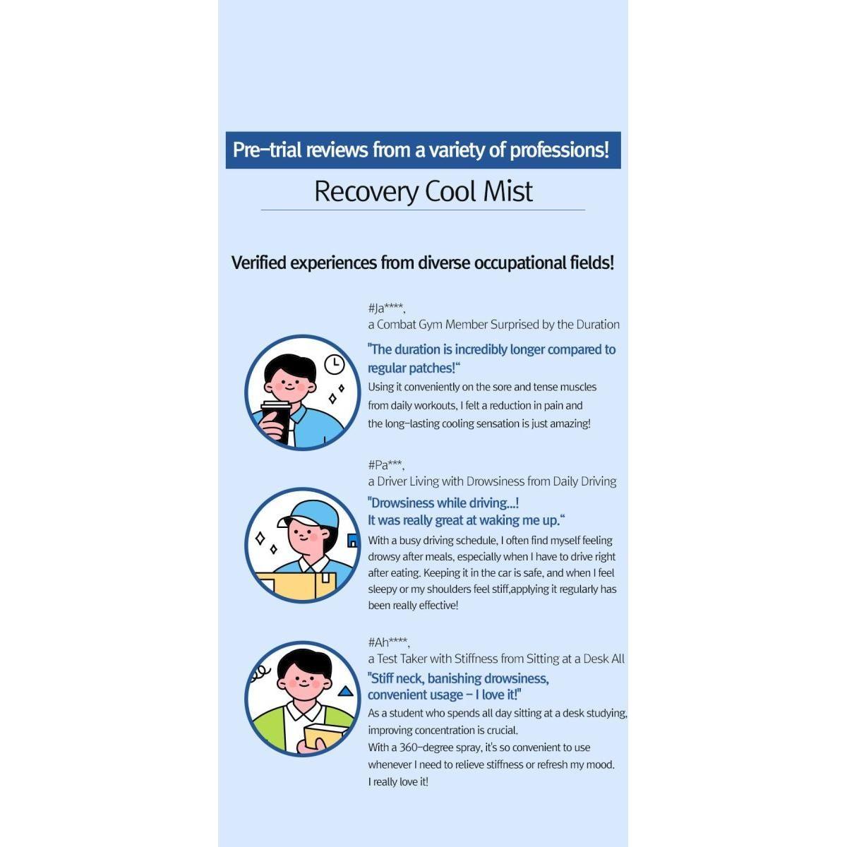 12GRABS Recovery Sports Cool Mist 100ml - Glam Global UK12GRABS