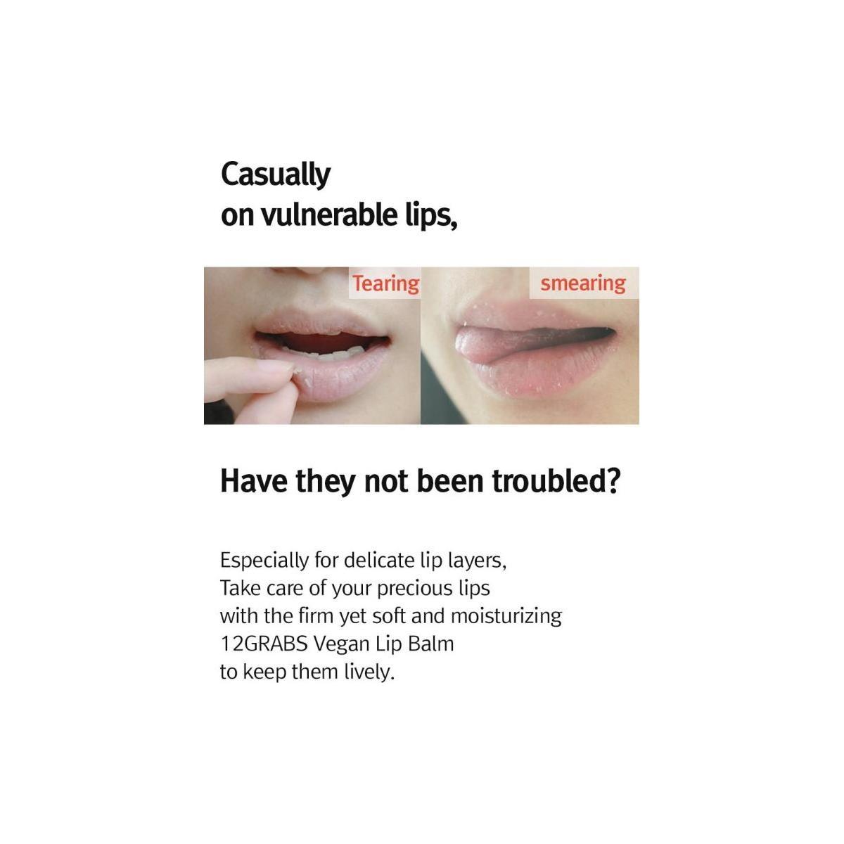 12GRABS Vegan Lip Balm 4g - Glam Global UK12GRABS