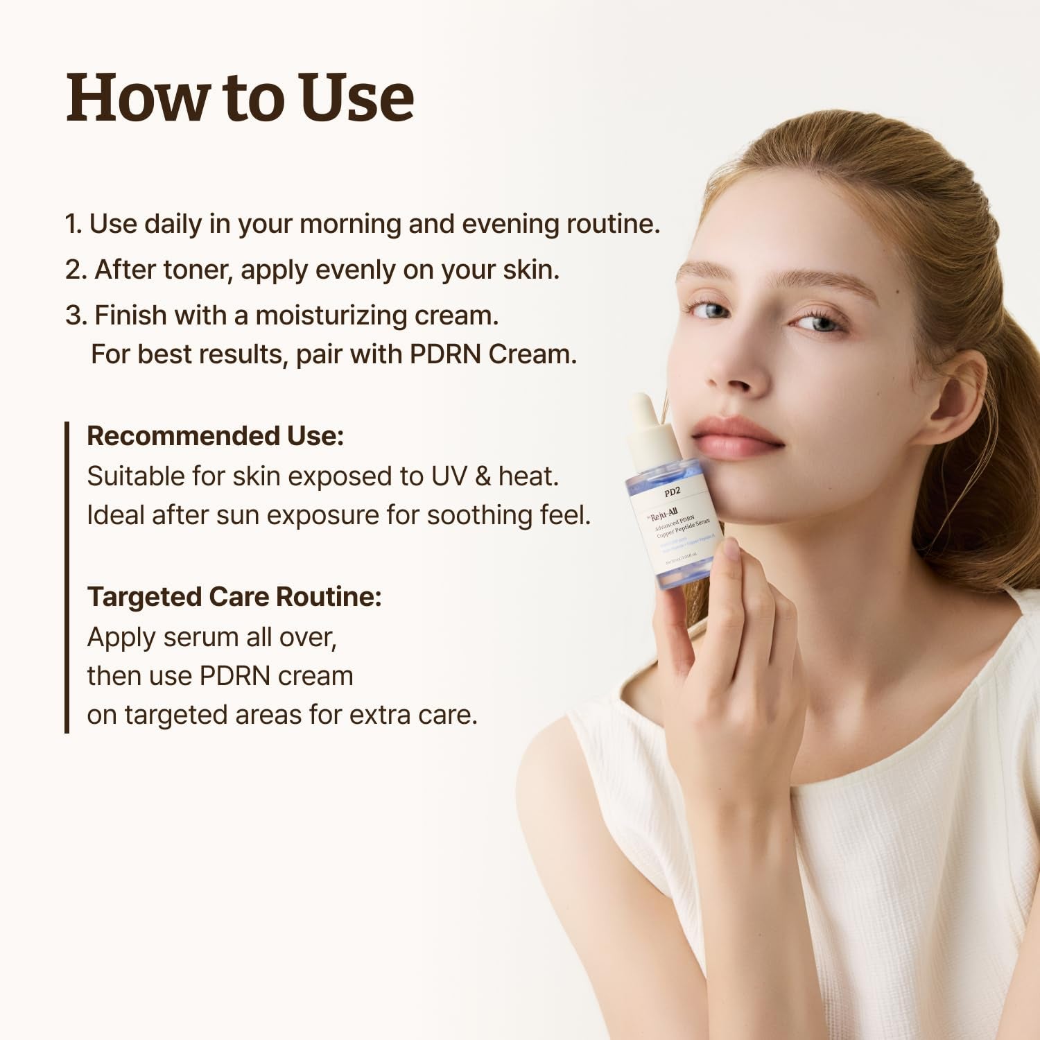Dr.Reju-All Advanced PDRN Copper Peptide Serum – Ghk-Cu with PDRN Serum for Face – Copper Peptides for Firming & Skin Elasticity – with Hyaluronic Acid & Hydrolyzed Collagen Peptides – 1.01 Fl Oz