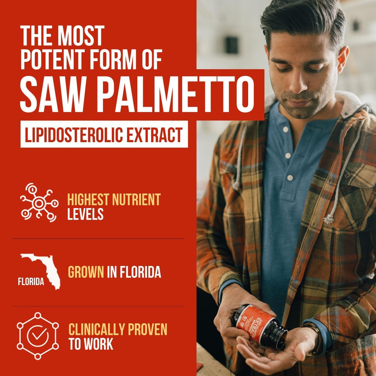 Saw Palmetto Extract – 10X Potency, Pharmaceutical Grade Strength - plus Pumpkin Seed Oil - Supports Prostate Health, Relieves Urination Issues, Supports Hair Growth, DHT Blocker – 60 Softgels