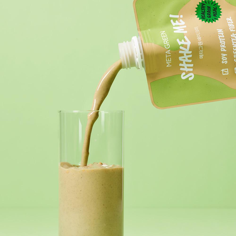 VitalBeautie Meta Green Shake Me 35g x 7 unidades - Sustituto de comida nutritivo premium