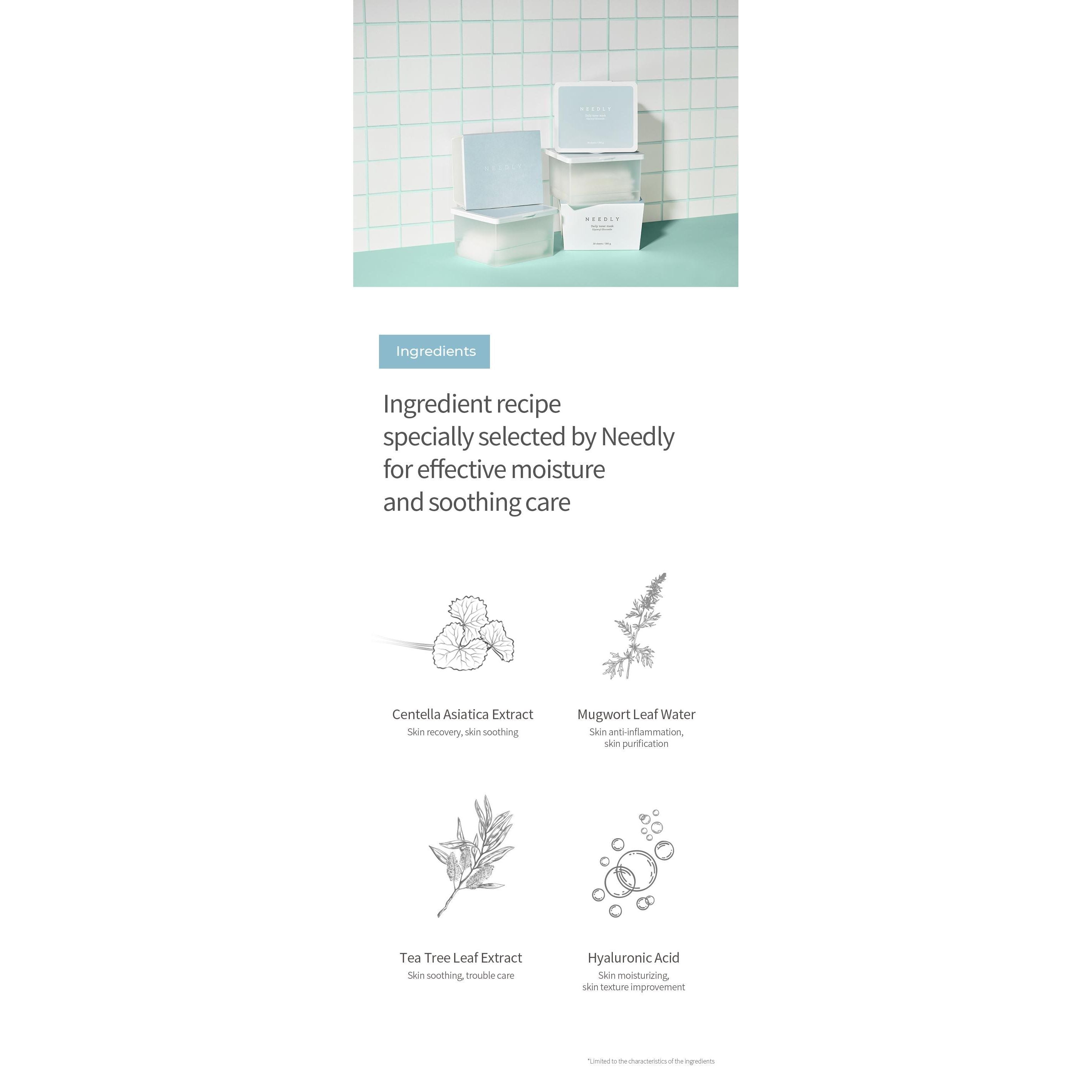 Needly Daily Toner Mask Pack (30 Sheets)