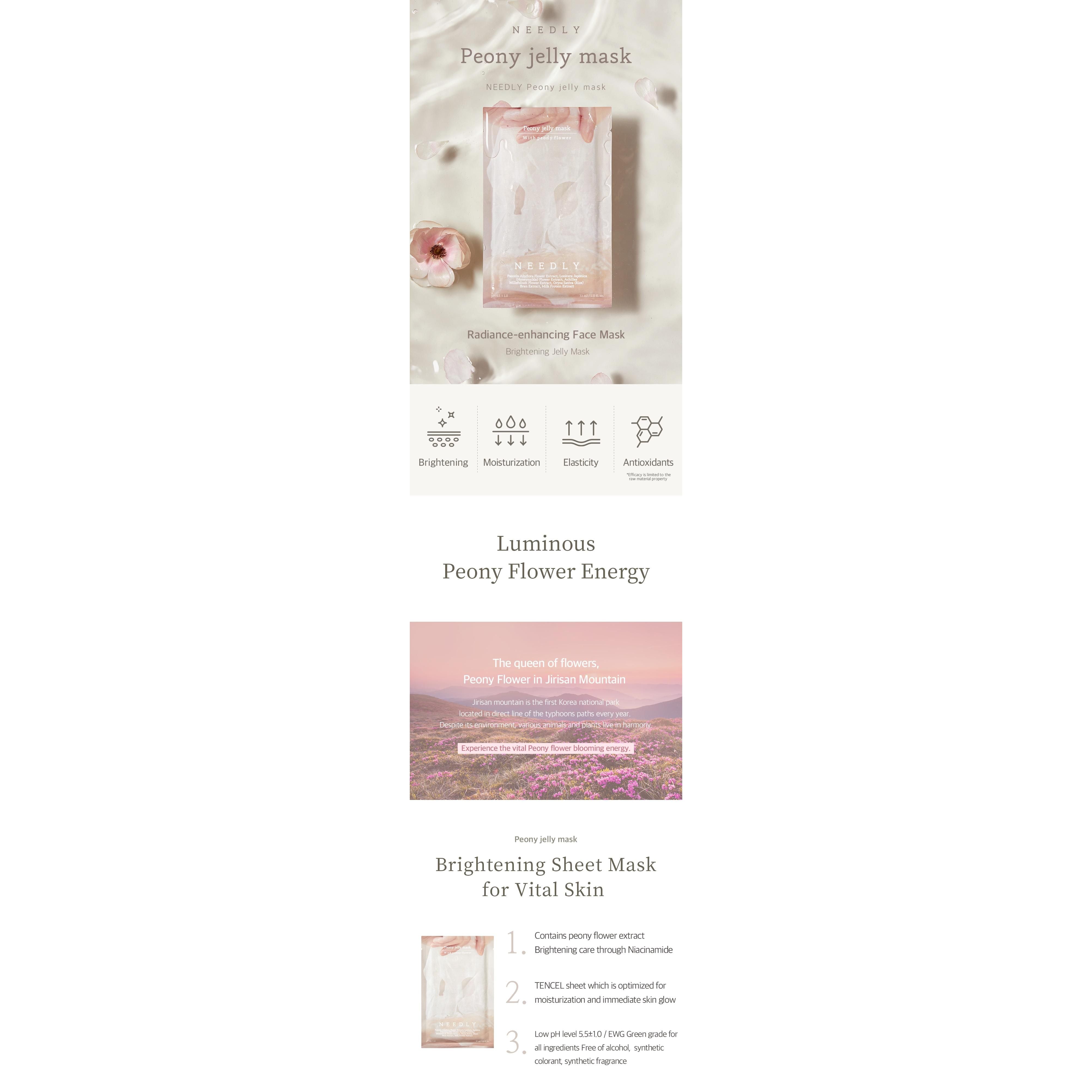 Needly Peony Jelly Mask (10 Sheets)