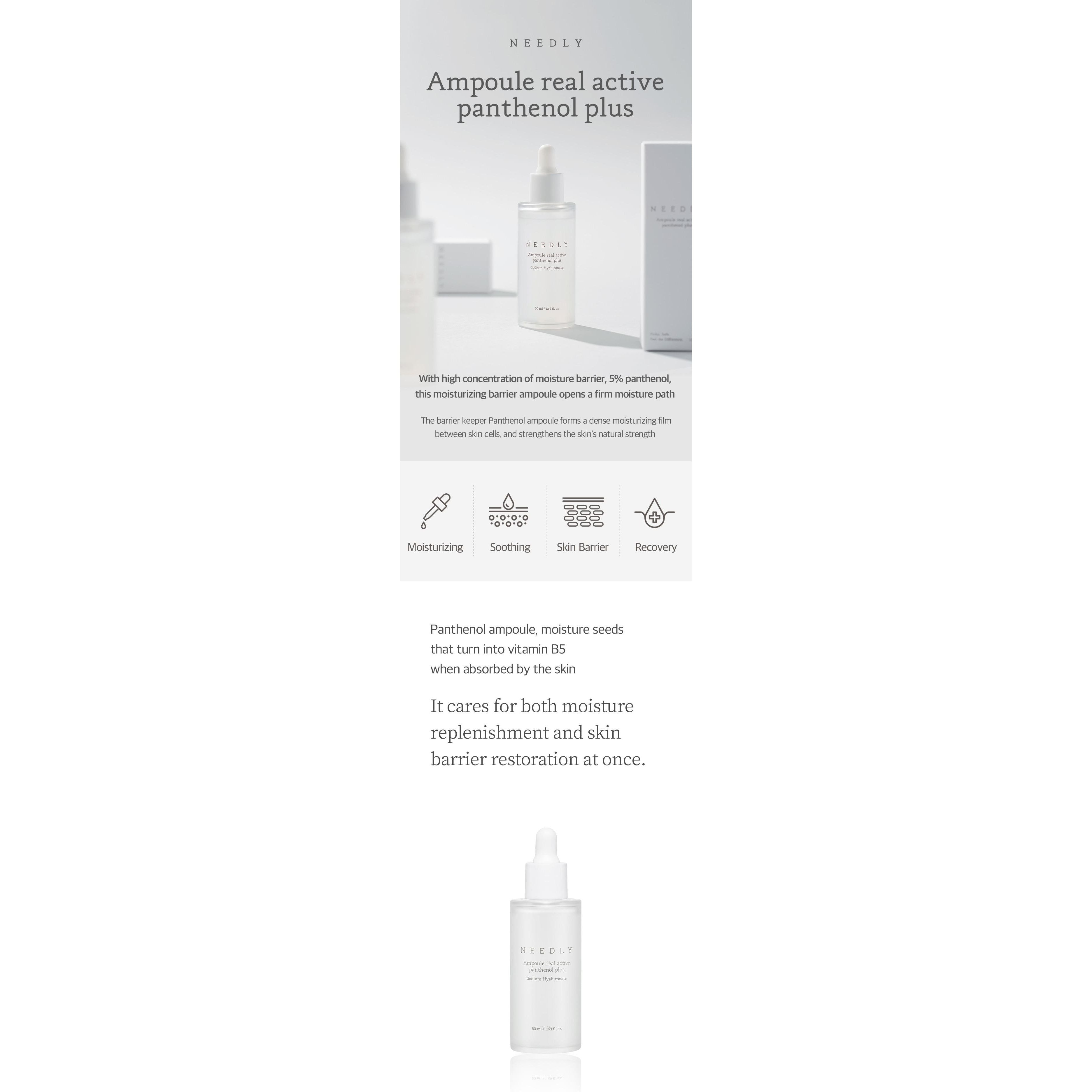 Needly Ampolla 50ml – Hidratación, Fortalecimiento de la Barrera Cutánea, Luminosidad